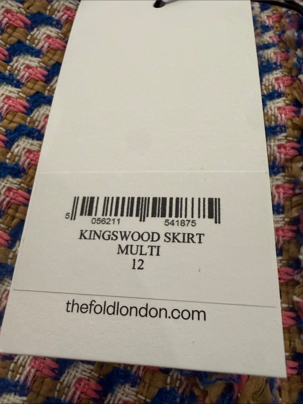 Nwt The Fold London Kingswood Tweed Skirt — image 4 of 4